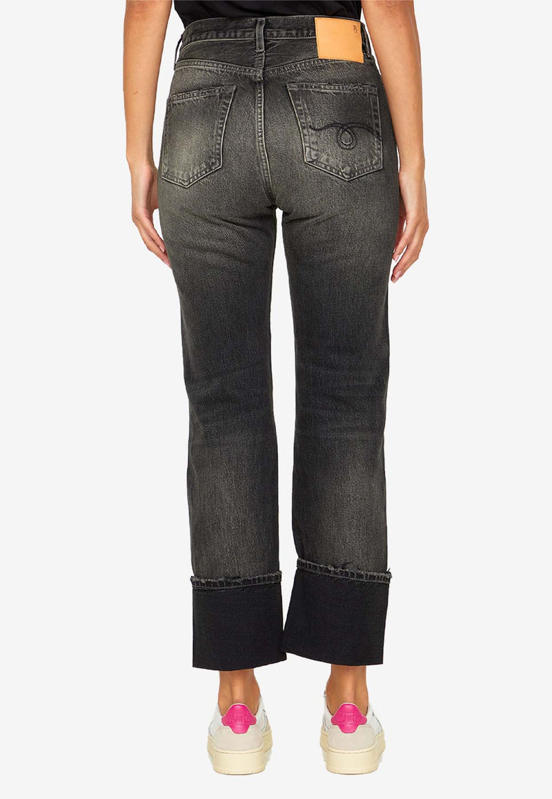R13 Cuffed Courtney Slim Jeans WD095--D070B