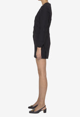 Valentino Crêpe Couture Mini Dress Black 1B0VA0G51CF--0NO