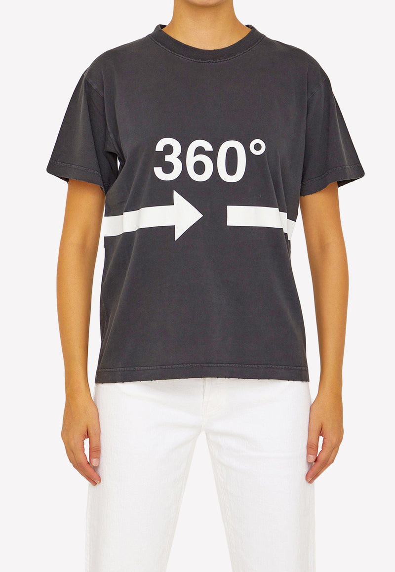 Balenciaga 360° Short-Sleeved T-shirt Black 713879-TNVD5-1070