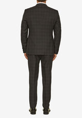 Tonello Prince of Wales Two-Piece Suit Black 01AI240Y-7370Q-990