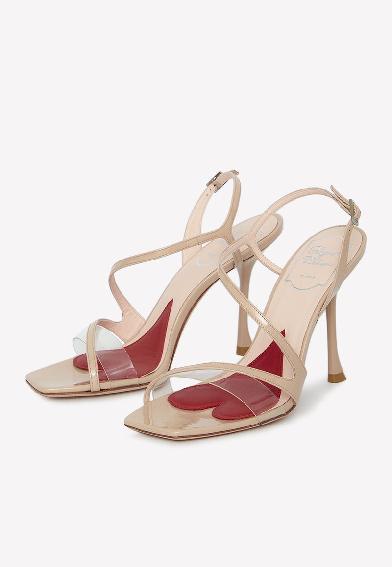 Roger Vivier I Love Vivier 100 Leather Sandals Nude RVW62234700-6NG-5O01