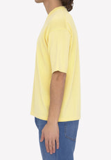 Classic Crewneck T-Shirt Roberto Collina Yellow RN11021--1143