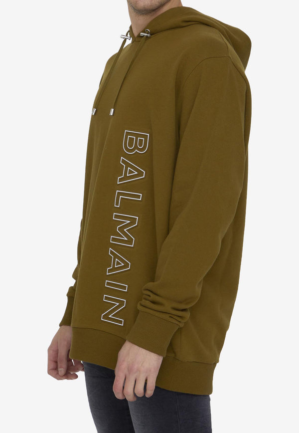 Balmain Reflective Logo Hooded Sweatshirt 42521974702261 AH1JT046BC22--UEN