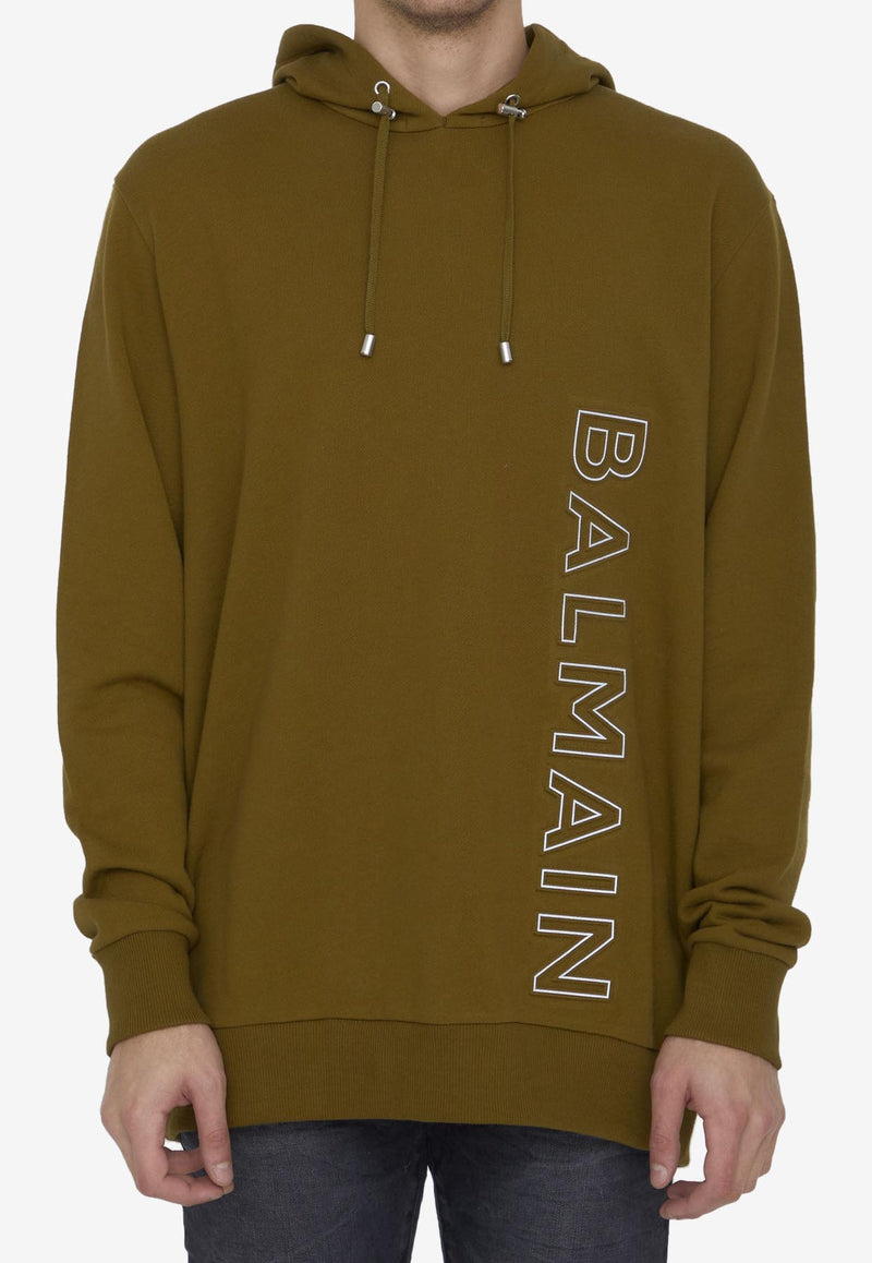 Balmain Reflective Logo Hooded Sweatshirt 42521974702261 AH1JT046BC22--UEN