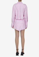 The Attico Silvye Mini Shirt Dress Pink 231WCA93-V053-432