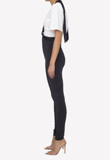 The Attico Ruby Pants with a Neck Sash Black 232WCP117-E069-100