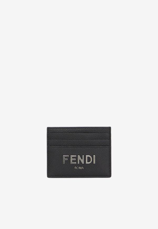 Fendi Logo Cardholder in Calf Leather 7M0164-ALA8-F1Z35 Black
