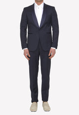 Tonello Single-Breasted Wool Suit Blue 01G726K-3277U-600
