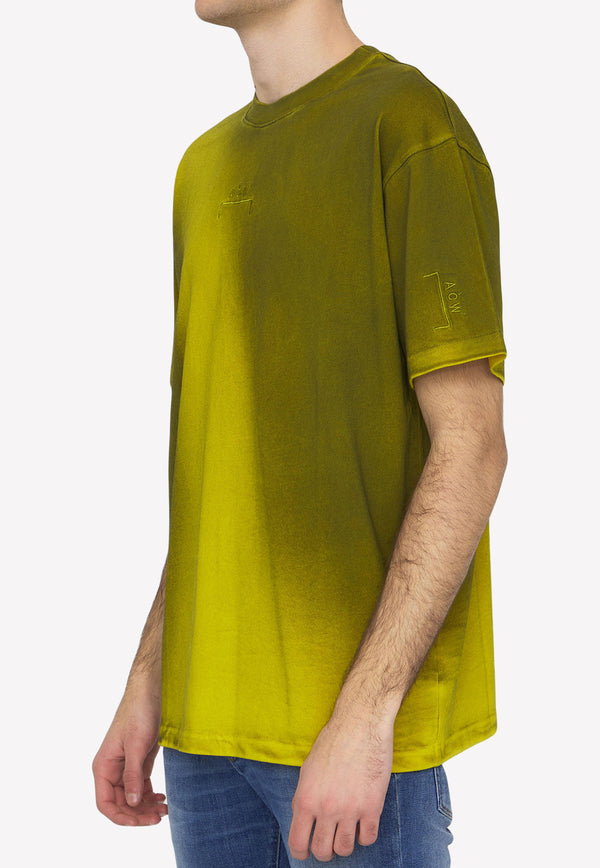 A-Cold-Wall Gradient-Effect Short-Sleeved T-shirt Yellow ACWMTS109--TSCYL