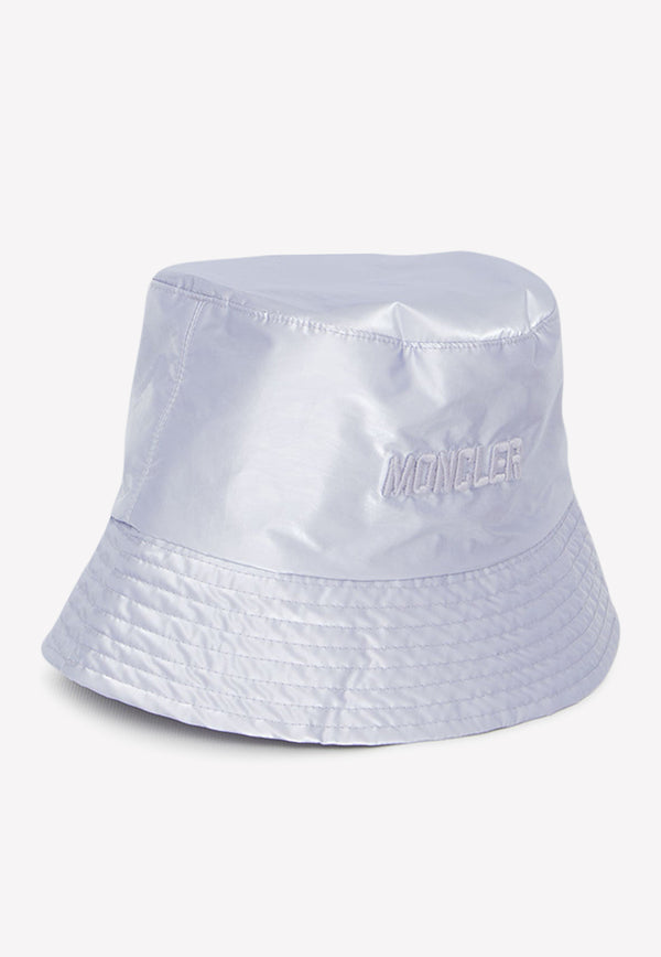 Moncler Iridescent Nylon Bucket Hat Purple 3B00012-53A3H-60F
