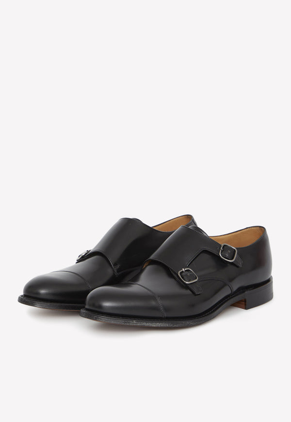 Church's Detroit Monk Strap Shoes Black EOB015-9XV-F0AAB