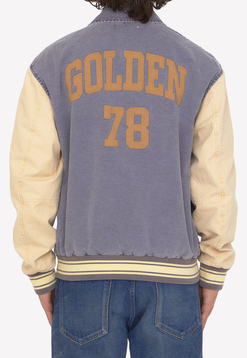 Golden Goose DB Buttoned Bomber Jacket GMP01310-P001048-82236 Gray