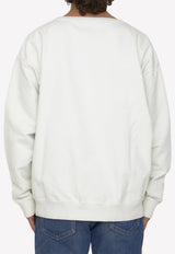 Maison Margiela Crewneck Cotton Sweatshirt S50GU0208-S25520-729 White