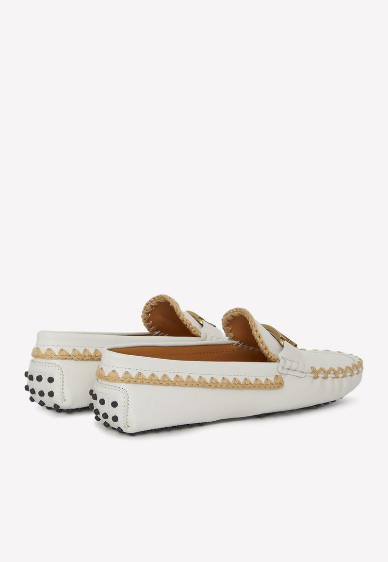 Tod's Timeless Leather Loafers XXW00G0GZ50-QGW-B015 White