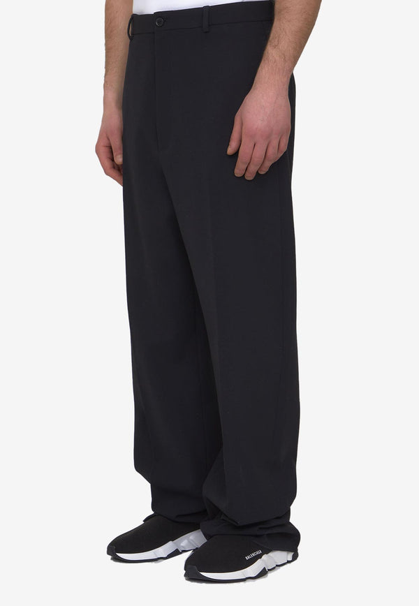 Balenciaga Oversized Tailored Pants 725469-TNT03-1000 Black