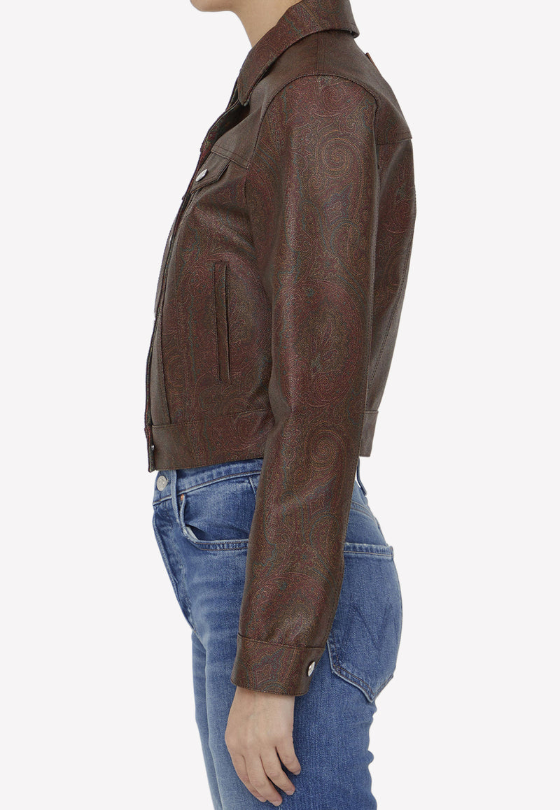 Etro Paisley Jacquard Cropped Jacket  12157-8508-600 Multicolor