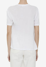 James Perse Short-Sleeved Solid T-shirt WUC3842--WHT White