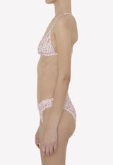Moncler All-Over Logo Bikini Set Pink 8N00004-89A0Y-519