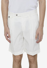 PT Torino Bermuda Shorts with Pleats CBBS2PZPOCL1-SD50-0010 White