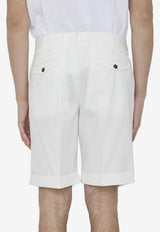 PT Torino Bermuda Shorts with Pleats CBBS2PZPOCL1-SD50-0010 White