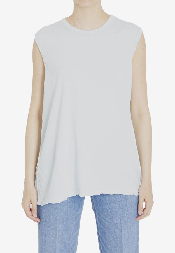 James Perse Sleeveless Solid T-shirt WUC3845--OCSP Turquoise