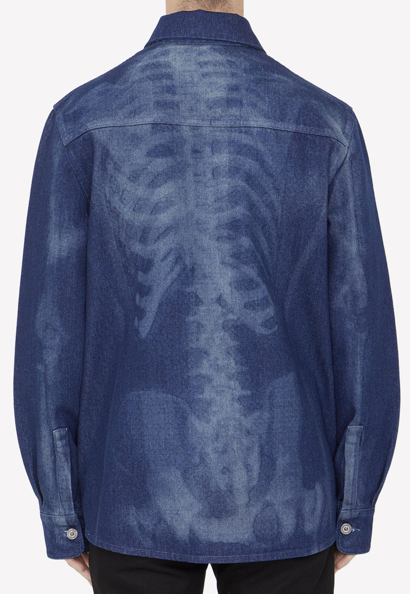 Off-White Body Scan Denim Shirt Blue OMYD050S23-DEN001-6900