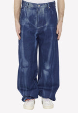 Off-White Body Scan Baggy Jeans Blue OMYA173S23-DEN001-6900