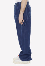 Off-White Body Scan Baggy Jeans Blue OMYA173S23-DEN001-6900
