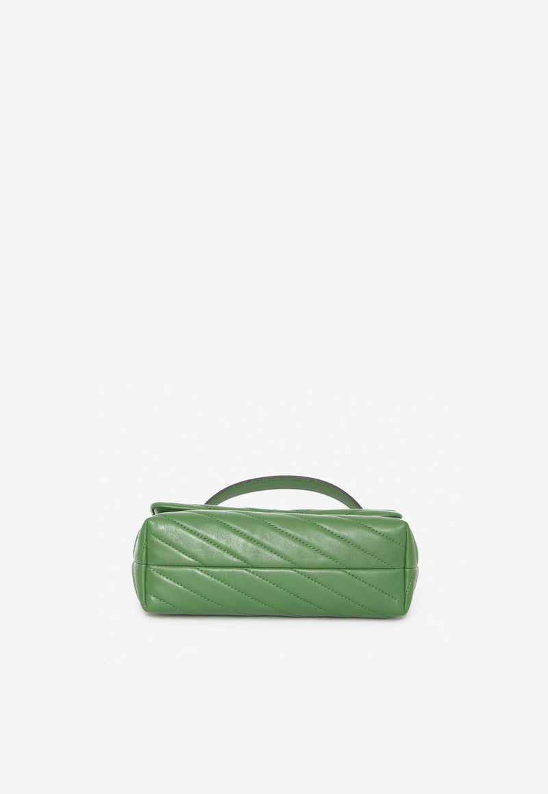 Tory Burch Small Kira Chevron Shoulder Bag 90452--301 Green