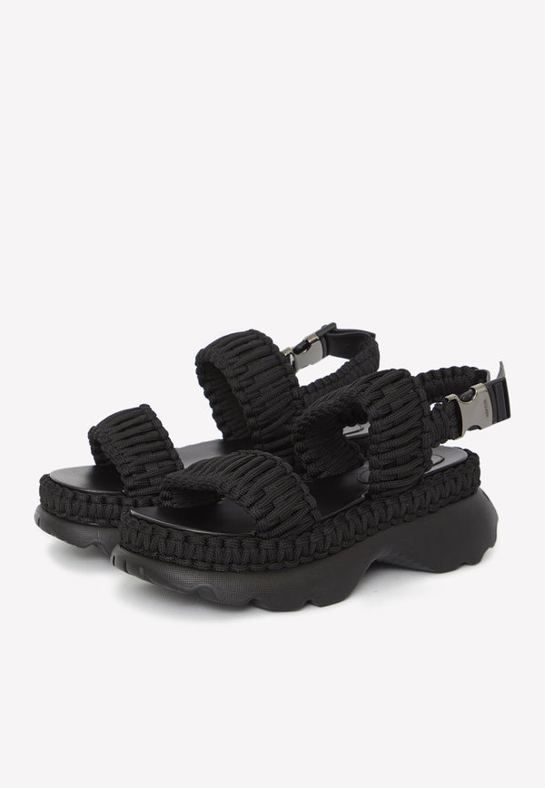 Moncler Belay Woven Sandals Black 4L00100-M2821-999