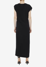 The Row Blathine Maxi Dress in Cady 6974-W1968-BLK Black