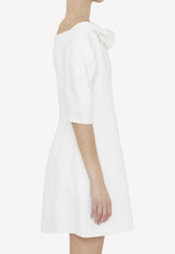 Jil Sander Cowl Neck Mini Dress White J03CT0116-J60004-100