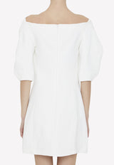 Jil Sander Cowl Neck Mini Dress White J03CT0116-J60004-100