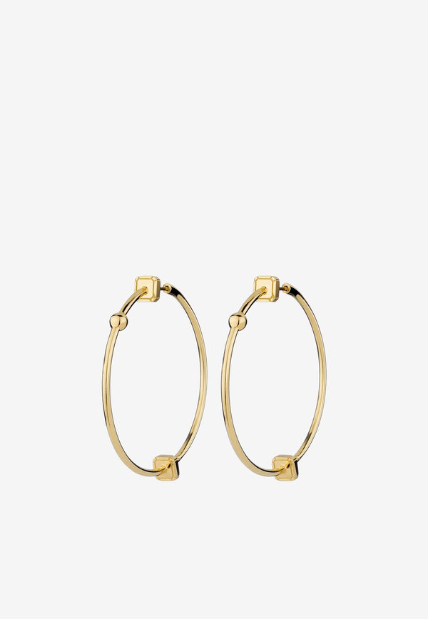 EÉRA Special Order - Ninety Hoop Earrings in 18k Gold Gold NIHOPL01U1