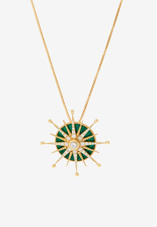 Falamank Written In The Stars Collection Wandering Star Diamond Necklace in 18-karat Yellow Gold NK585