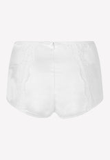 Dolce & Gabbana High-Waist Satin Panties White O2A09T FUAD8 W0001