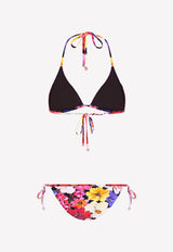 Dolce & Gabbana Garden Print Self-Tie Bikini Multicolor O8A02J FSGZJ HN3IX