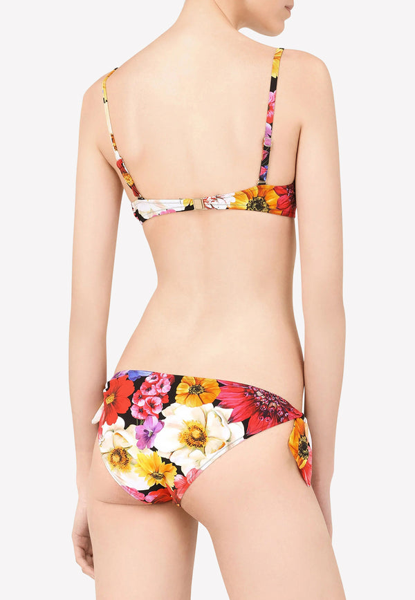 Dolce & Gabbana Garden Print Balconette Bikini Multicolor O8B40J FSGZJ HN3IX
