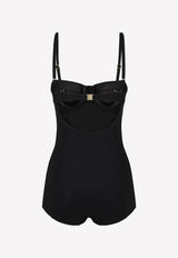Dolce & Gabbana Balconette One-Piece Swimsuit Black O9A13J FUGA2 N0000