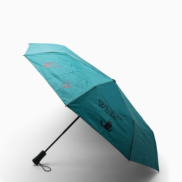 Off-White Logo-Print Umbrella OHZG003G22FAB001/L Blue