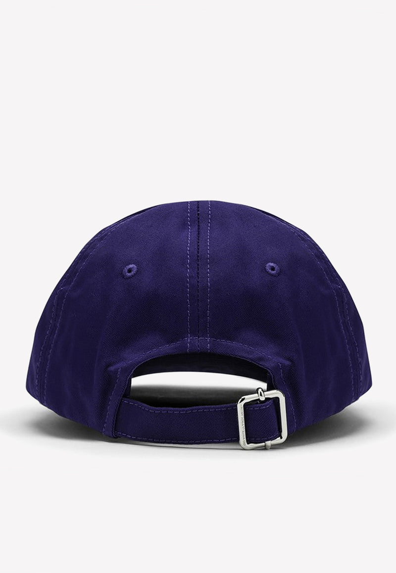 Off-White Logo Embroidered Baseball Cap OMLB041S23FAB003/M_OFFW-3770 Purple