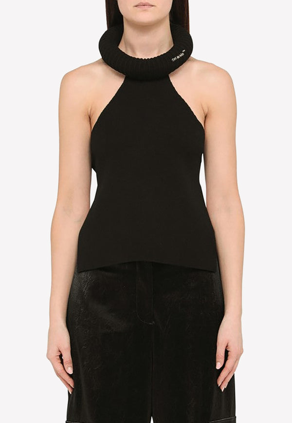 Off-White Jersey Sleeveless Top Black OWHT005S23KNI001/M_OFFW-1001