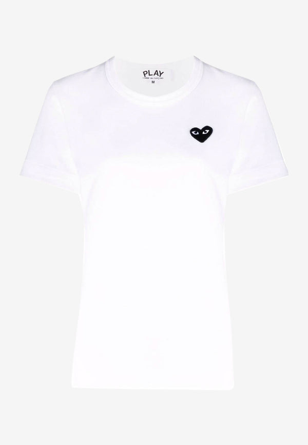 Comme Des Garçons Play Play Heart Patch T-shirt White P1T063000WHITE
