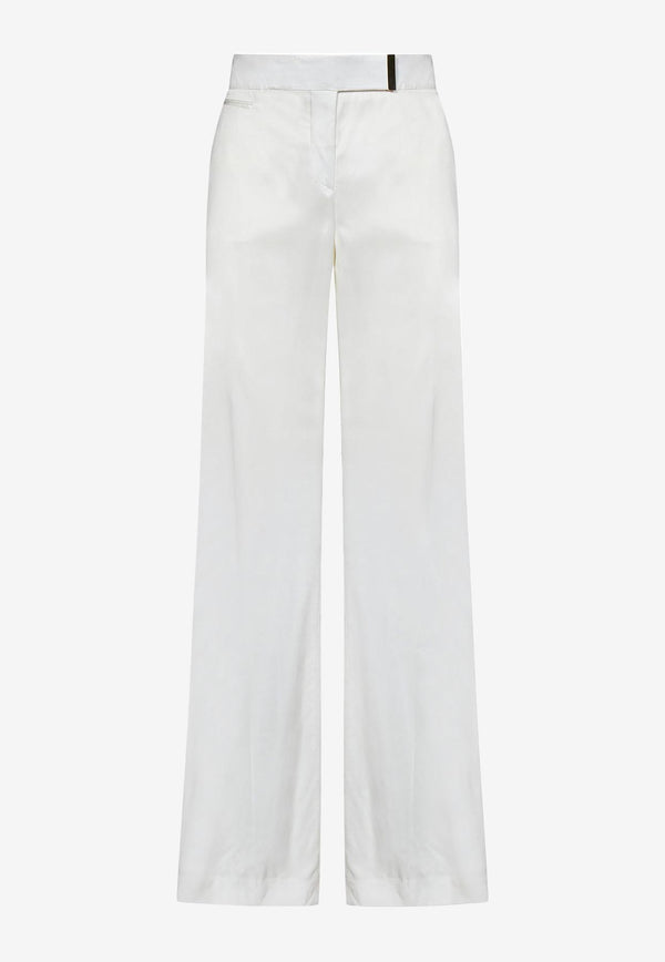 Tom Ford Wide-Leg Tailored Pants PAW506-FAX1016 AW003 White