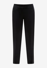 Tom Ford Satin Slim-Fit Pants PAW514-FAX727 LB999 Black