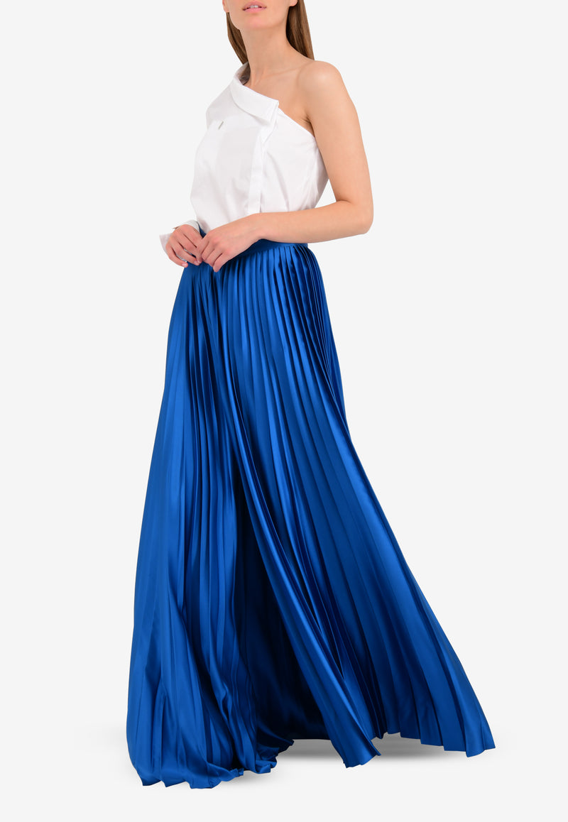 Pleated Palazzo Pants – THAHAB KW - Main Image