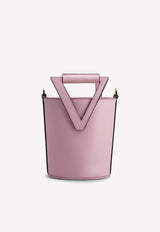 Roger Vivier RV Mini Bucket Bag in Leather Pink RBWANNK0120XMAM425 GRACE LUX MAGIC