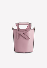 Roger Vivier RV Mini Bucket Bag in Leather Pink RBWANNK0120XMAM425 GRACE LUX MAGIC