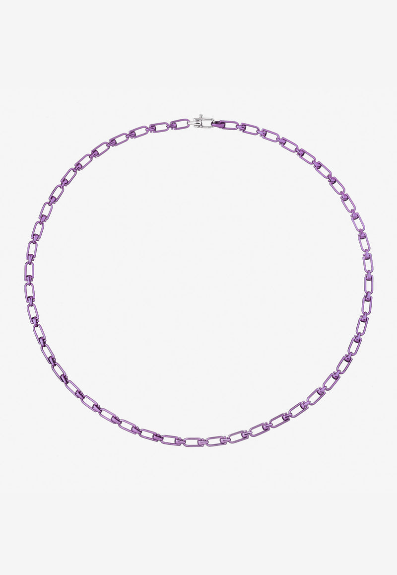 EÉRA Special Order - Reine Silver Necklace Purple RENEME11S3