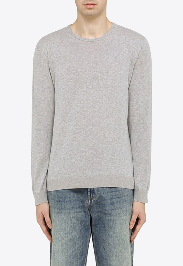 Roberto Collina Basic Pullover Sweatshirt Gray RN10001RN10/M_ROBER-16